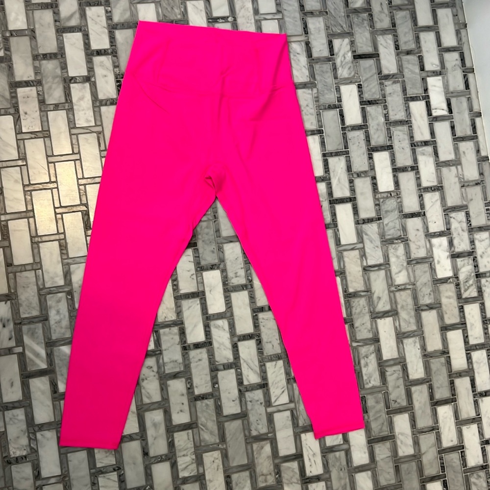 Free people Hot Pink Yoga Pants Leggings Medium